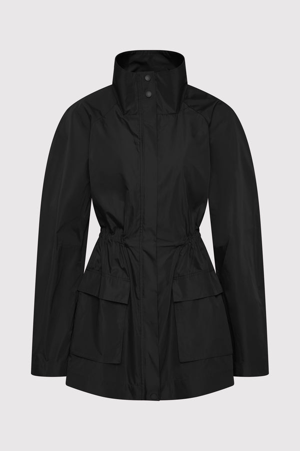 Paper Taffeta Parka - Black