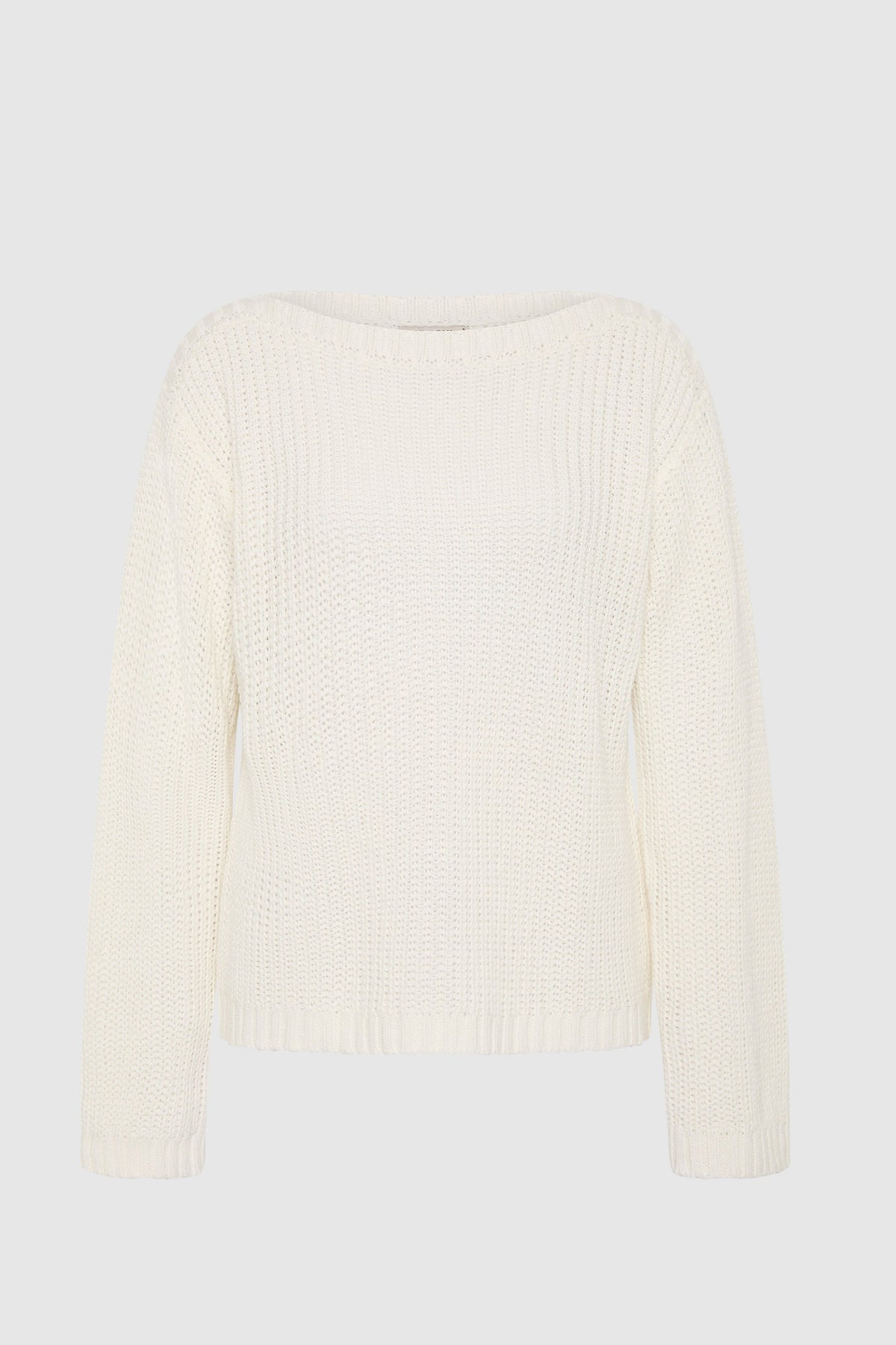 Relaxed Bateau Jumper - Off White