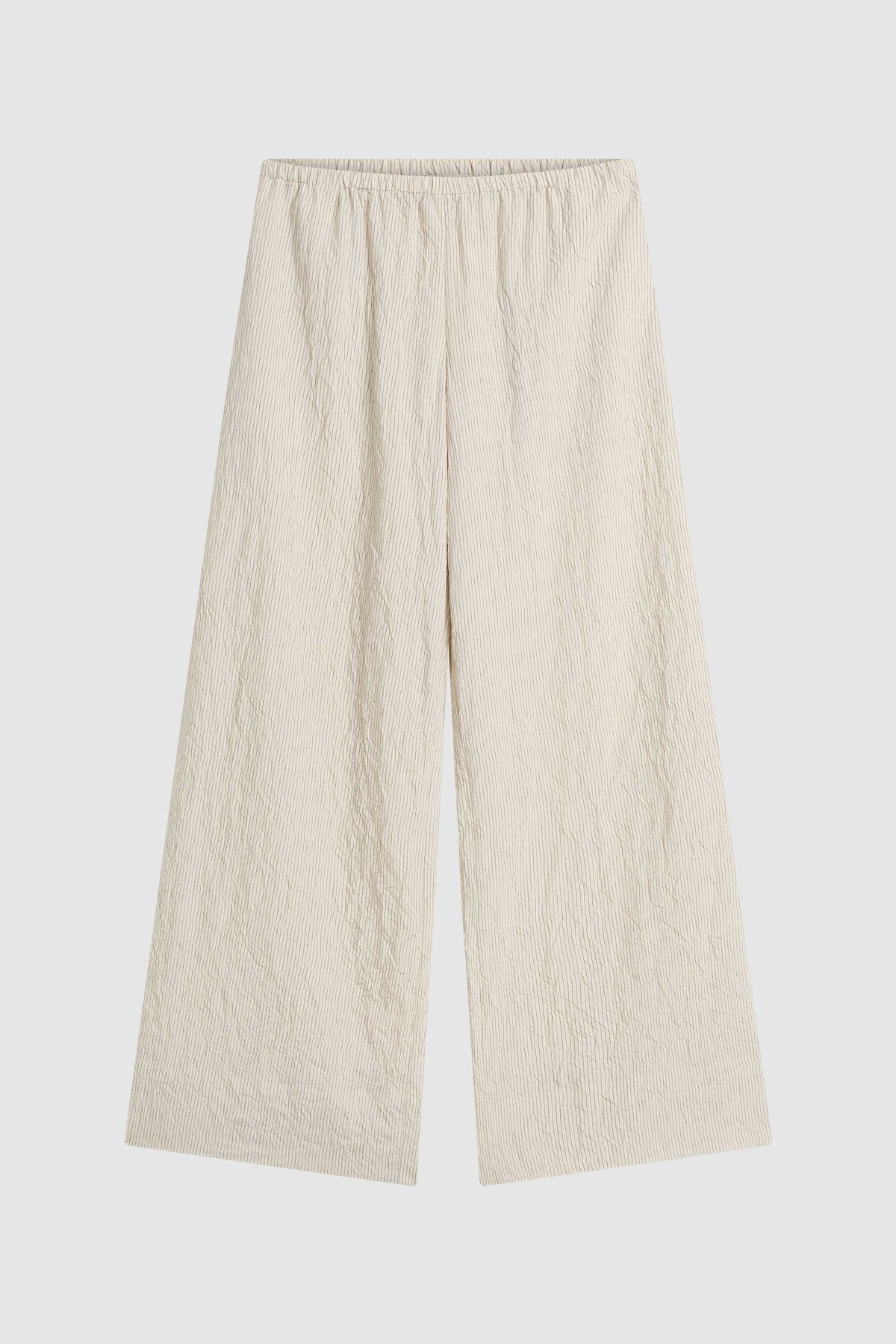 Relaxed Crushed Pant - Petite Pinstripe