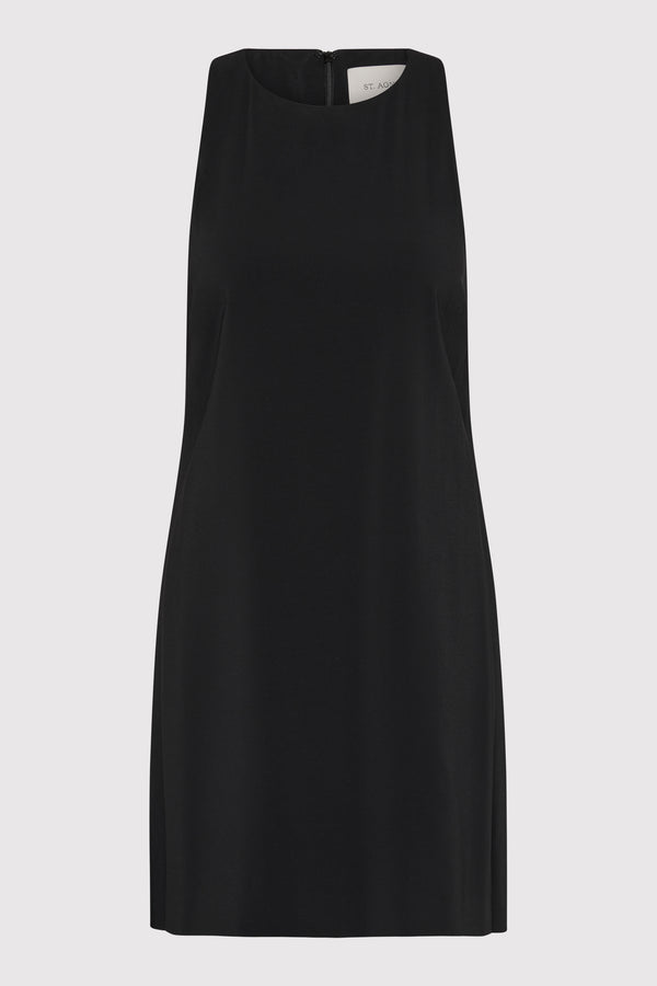 Cut Away Shift Dress - Black