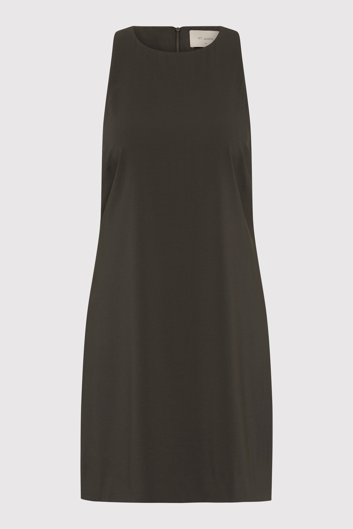 Cut Away Shift Dress - Black Olive