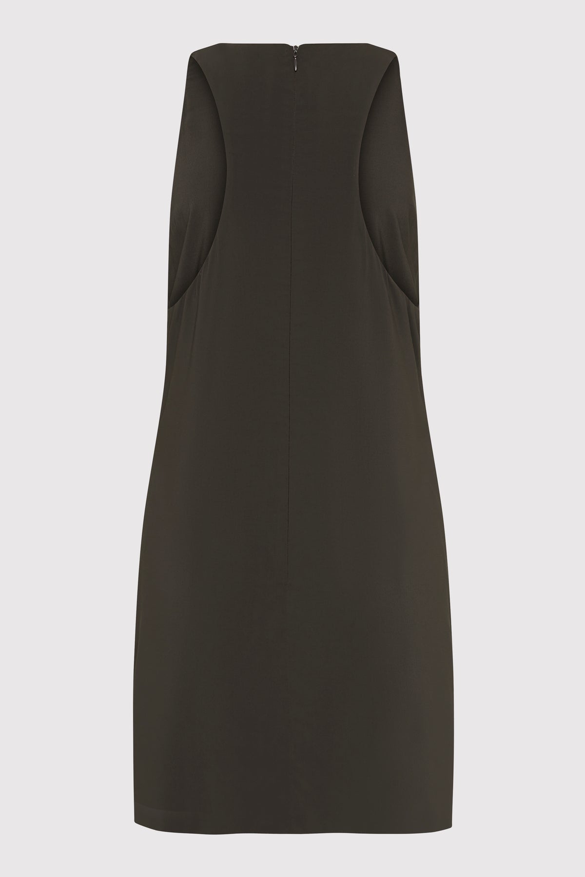 Cut Away Shift Dress - Black Olive