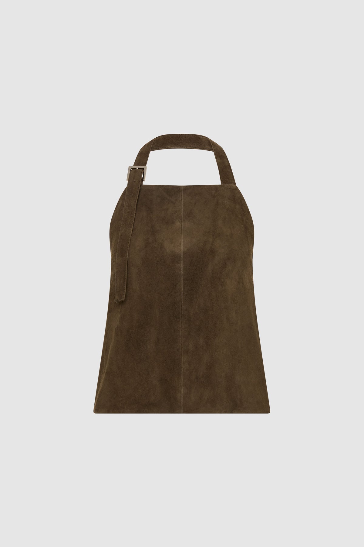 Suede Apron Top - Khaki