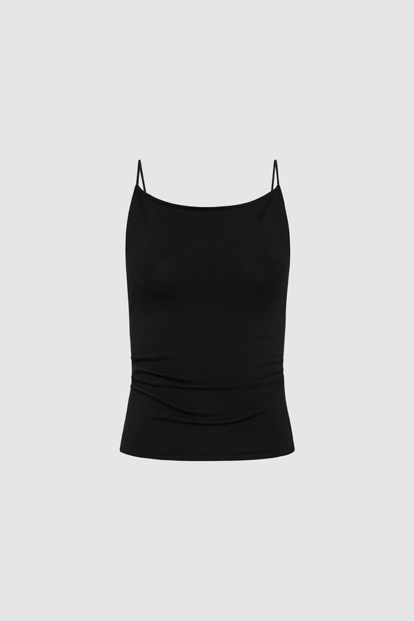 Twist Back Knit Top - Black