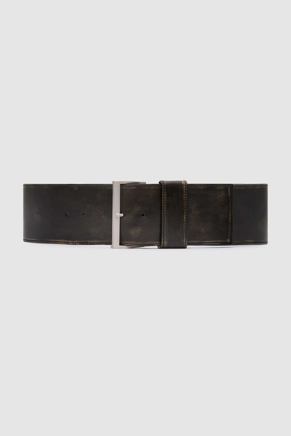 PRE-ORDER: Brushed Wide Classic Belt - Black