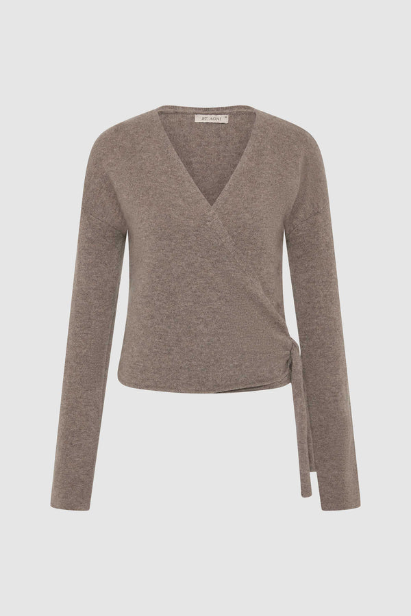 Cashmere Wrap Cardigan - Vapor