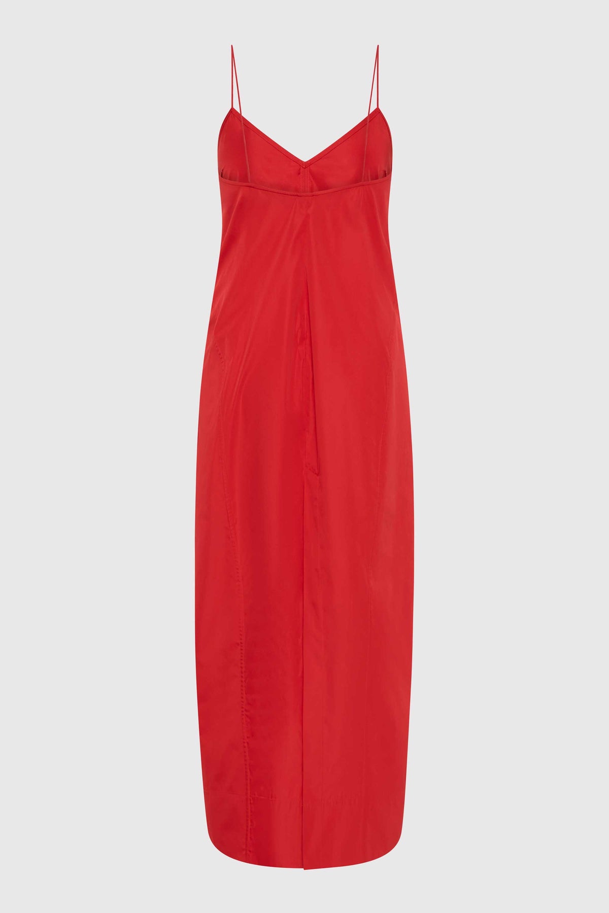 Paper Taffeta Cocoon Dress - Red