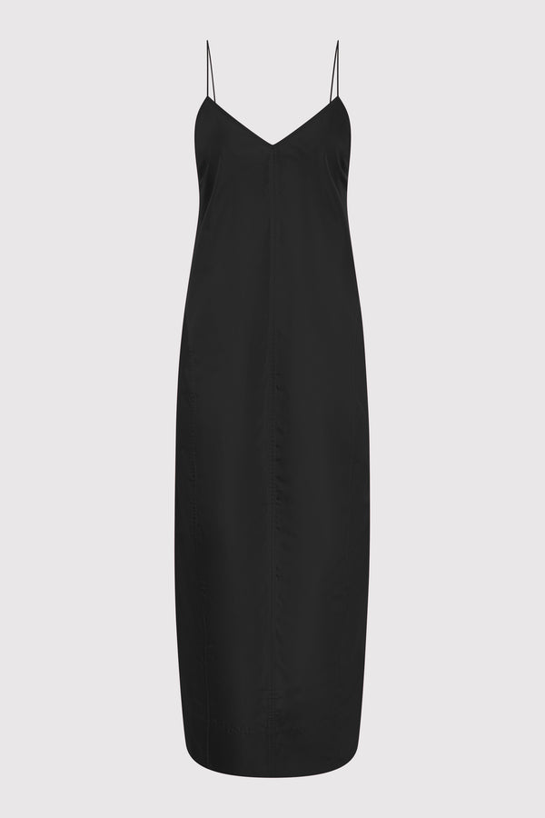 Paper Taffeta Cocoon Dress - Black