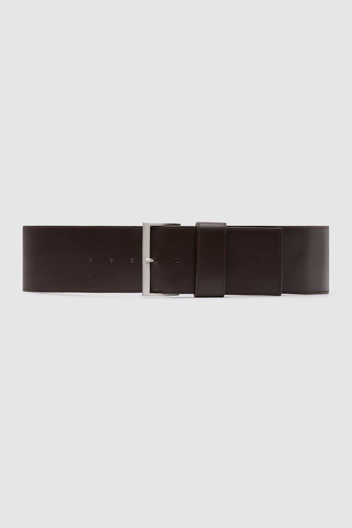 PRE-ORDER: Wide Classic Belt - Coffee