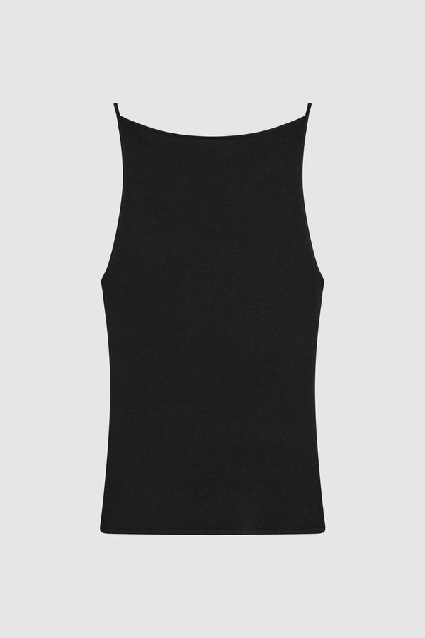 Square Neck Top - Black