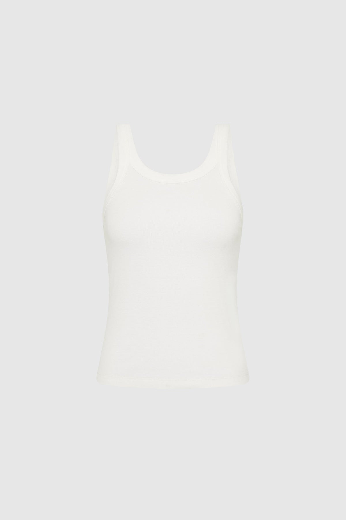 Organic Cotton Racer Singlet - White