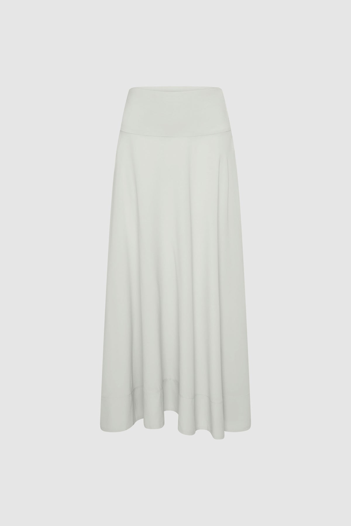 Fluid Circle Hem Skirt - Silver