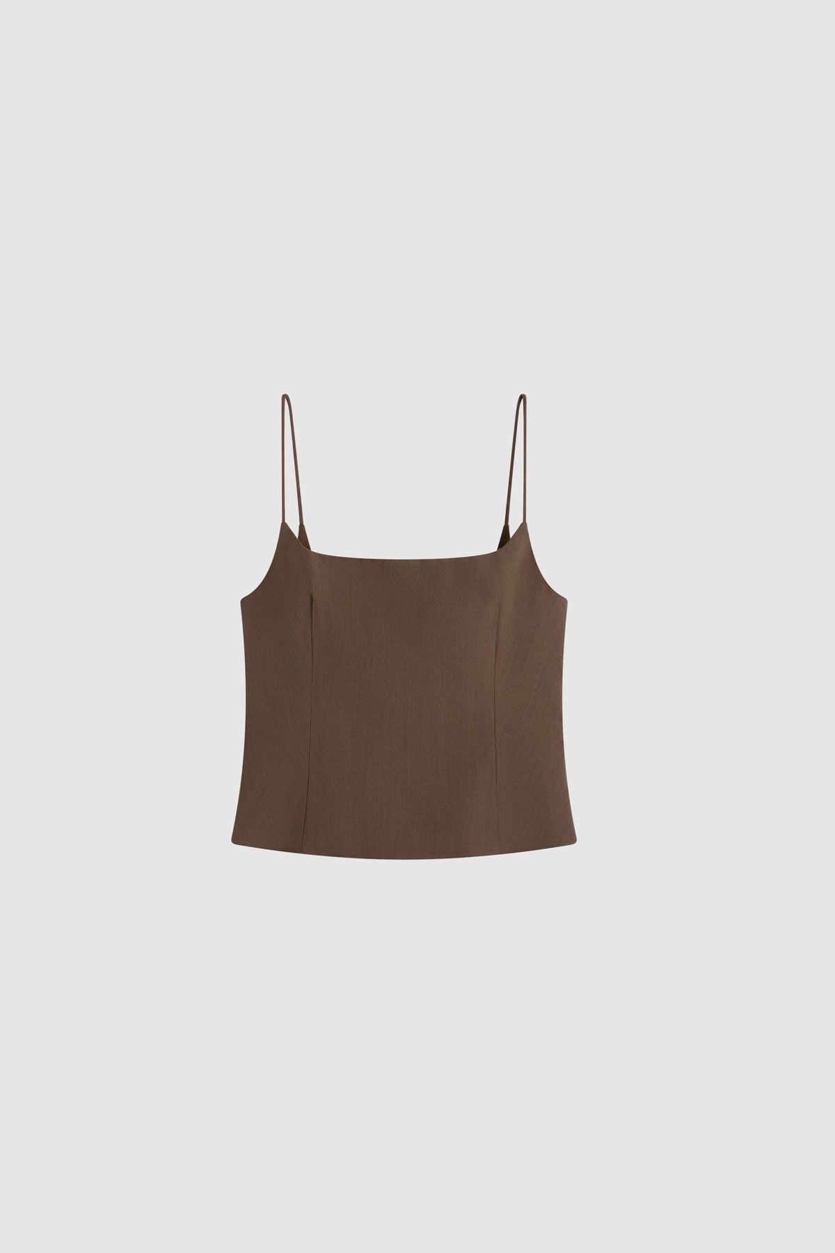 Silk Canvas Cami - Mud