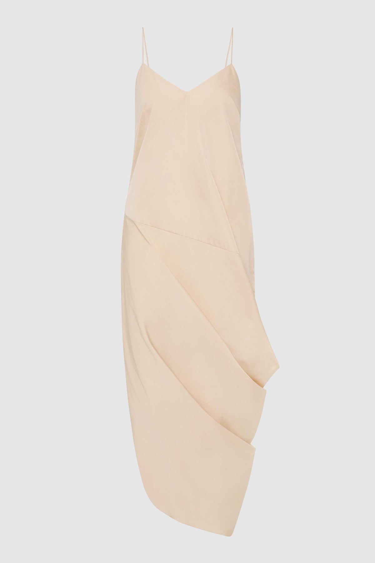Paper Taffeta Drape Dress - Pink Salt