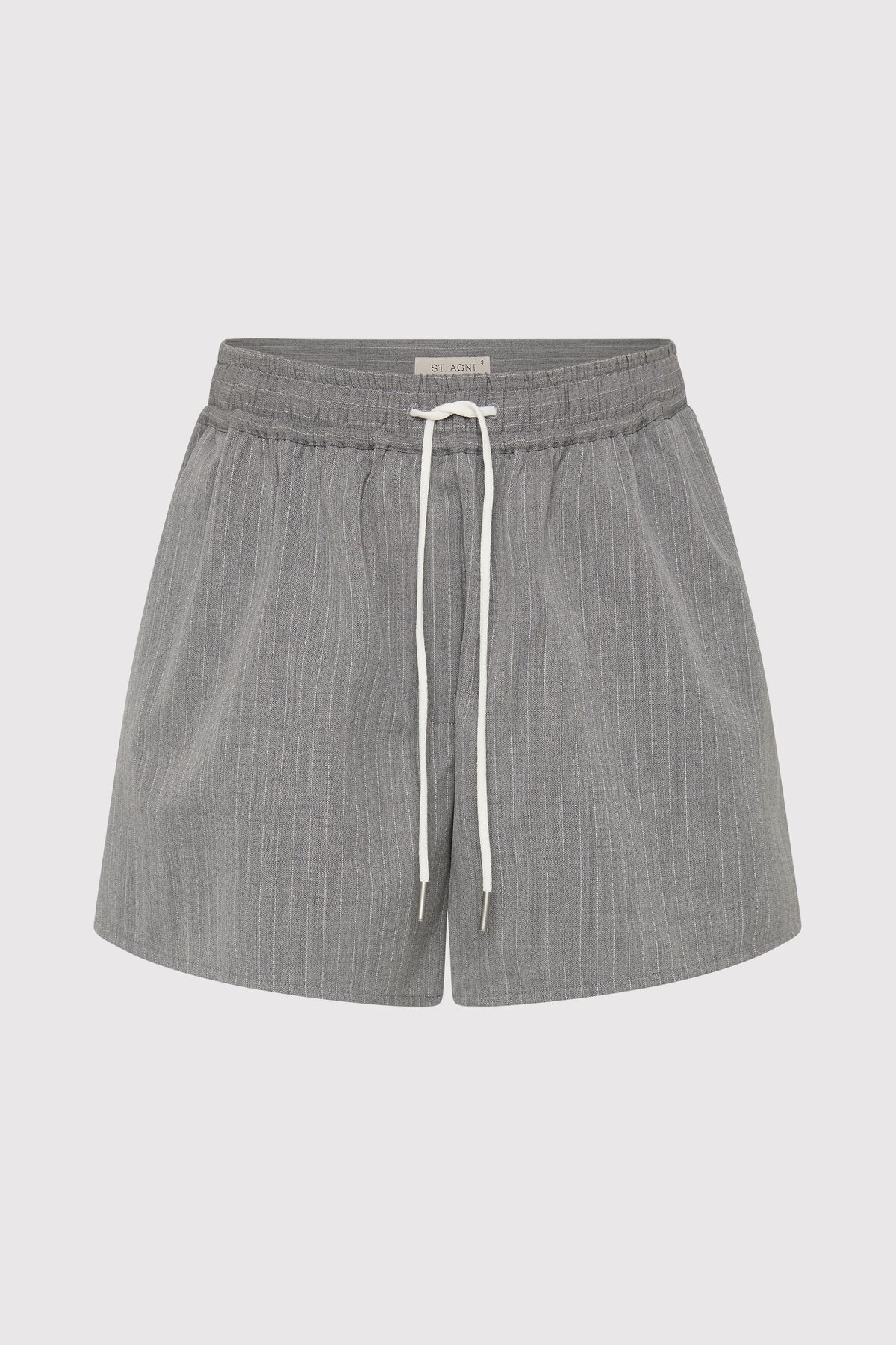 Tailored Boxer Shorts - Grey Pinstripe