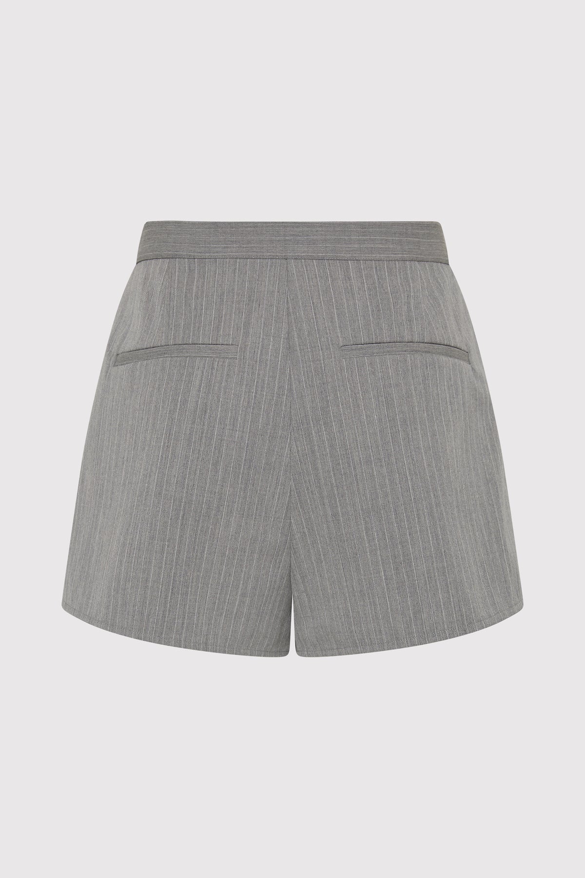 Tailored Boxer Shorts - Grey Pinstripe