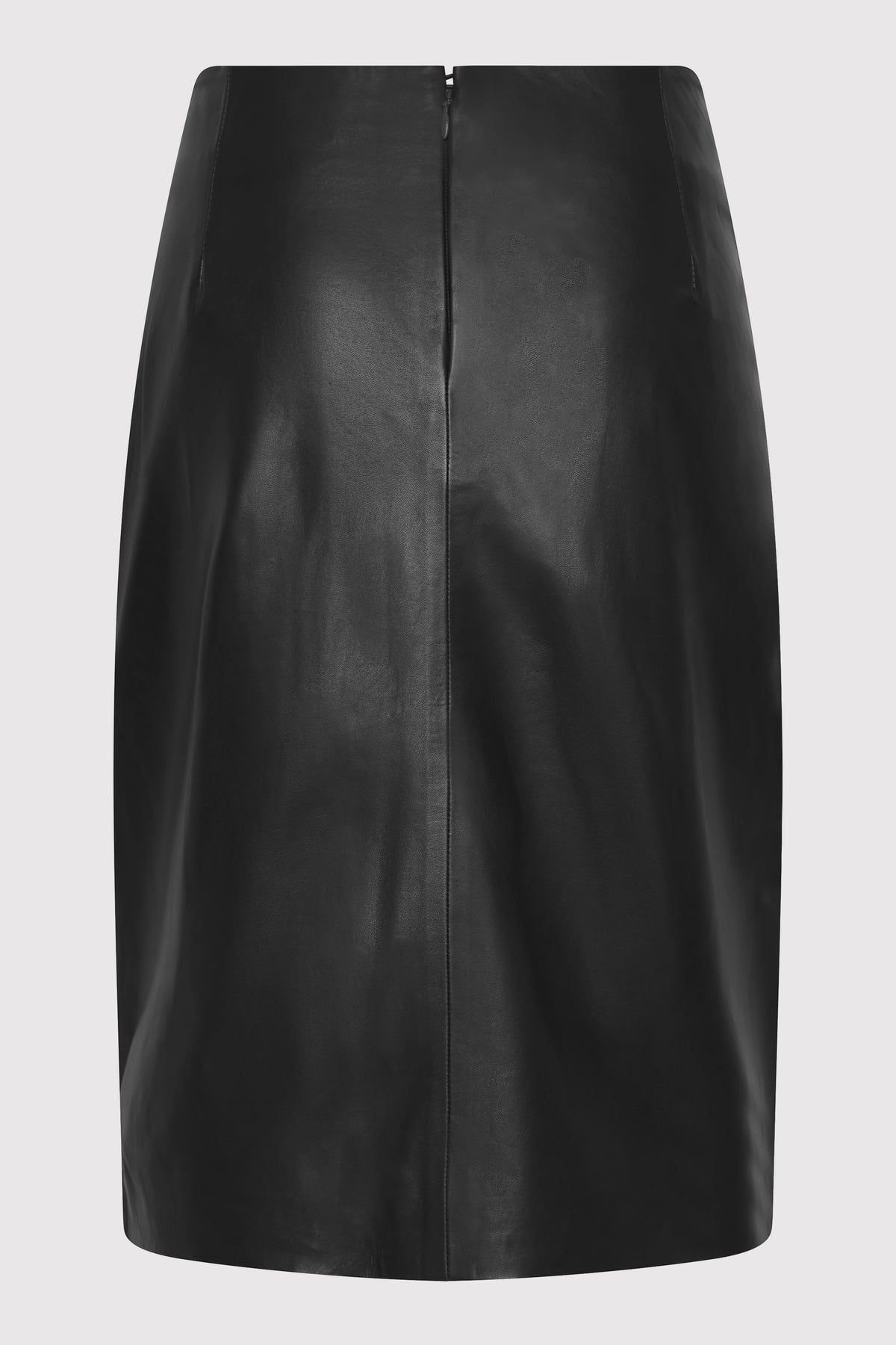 Leather Pencil Skirt - Black