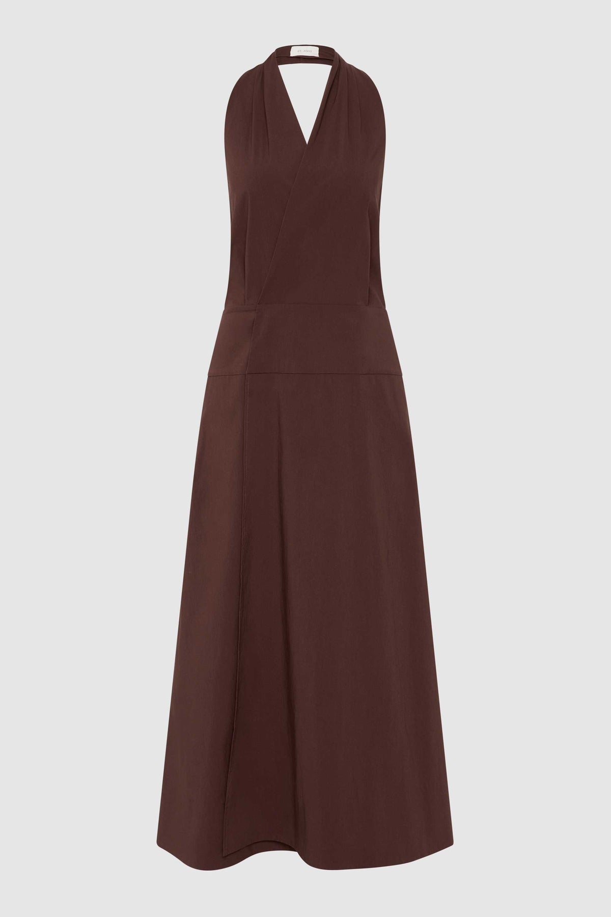 Halter Wrap Dress - Liqueur