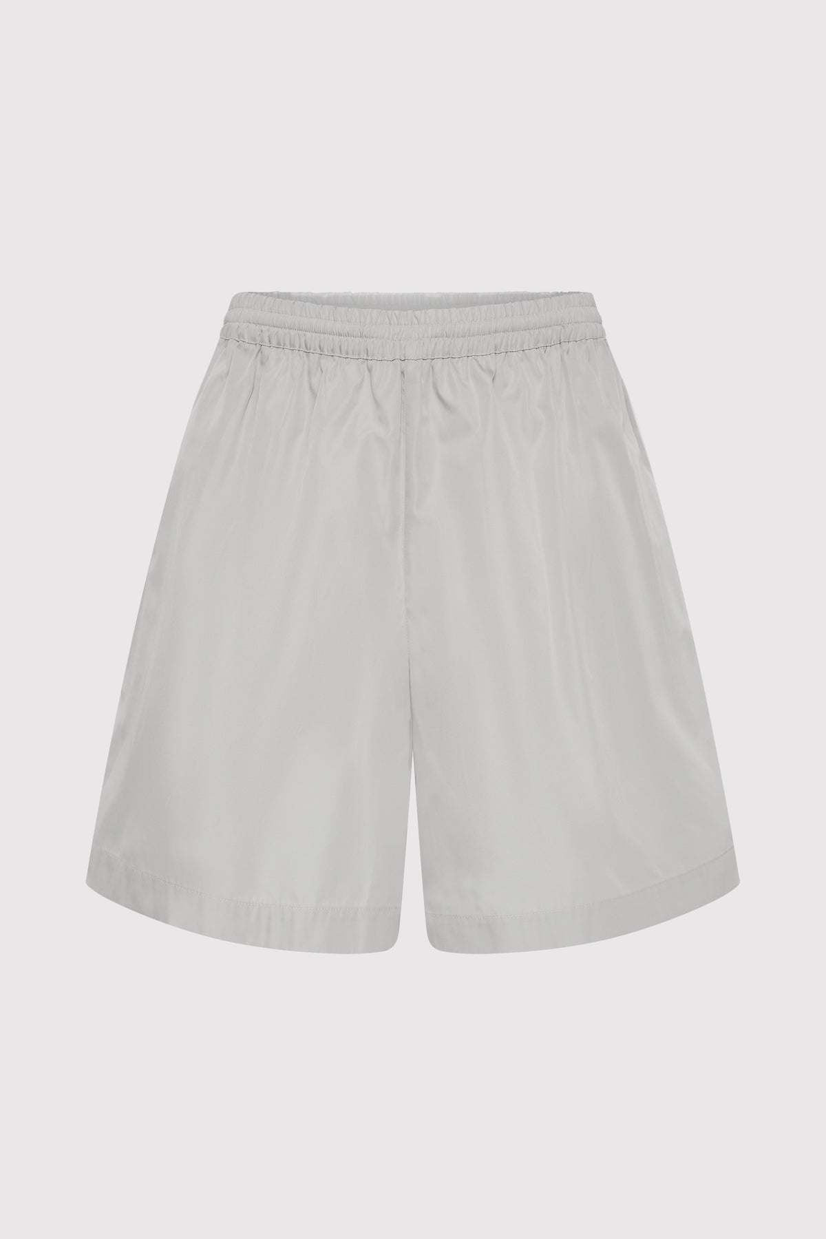 Paper Taffeta Short - Silver / Off White