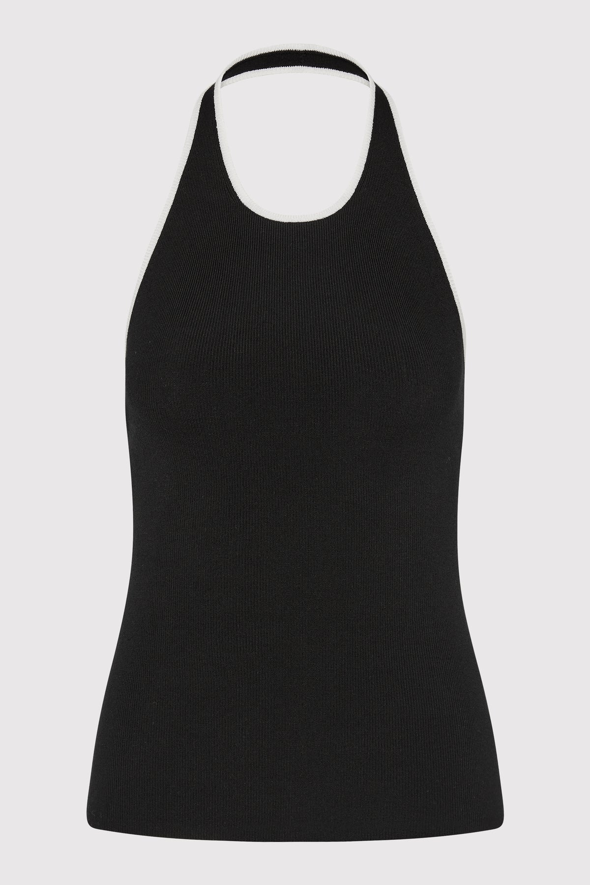 Fine Line Halter Top - Black