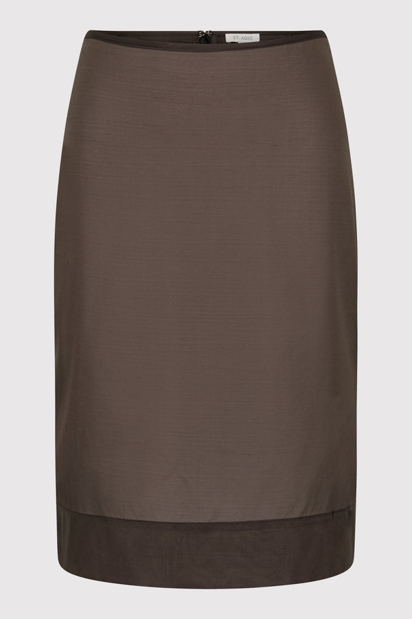 Transparent Skirt - Black Olive