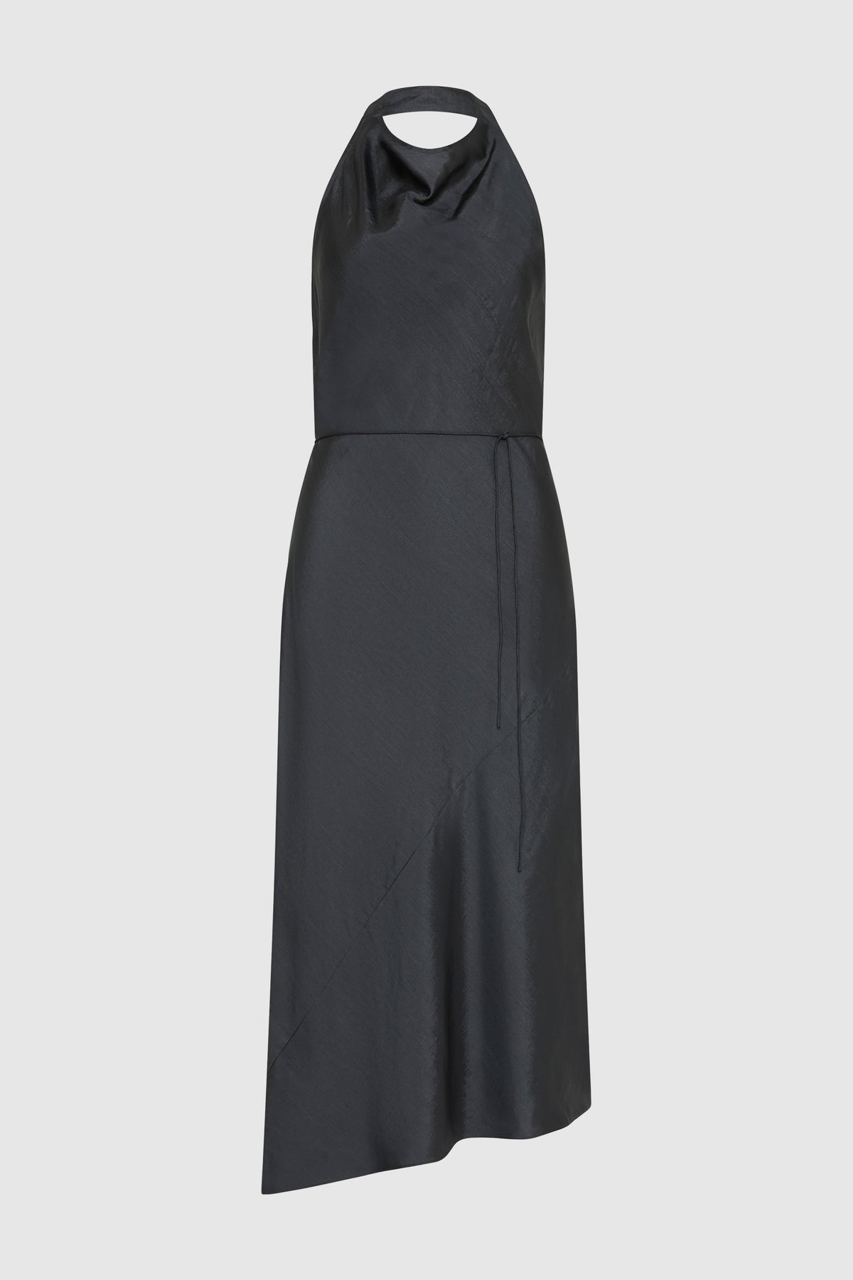 Silk Wrap Dress - Washed Black