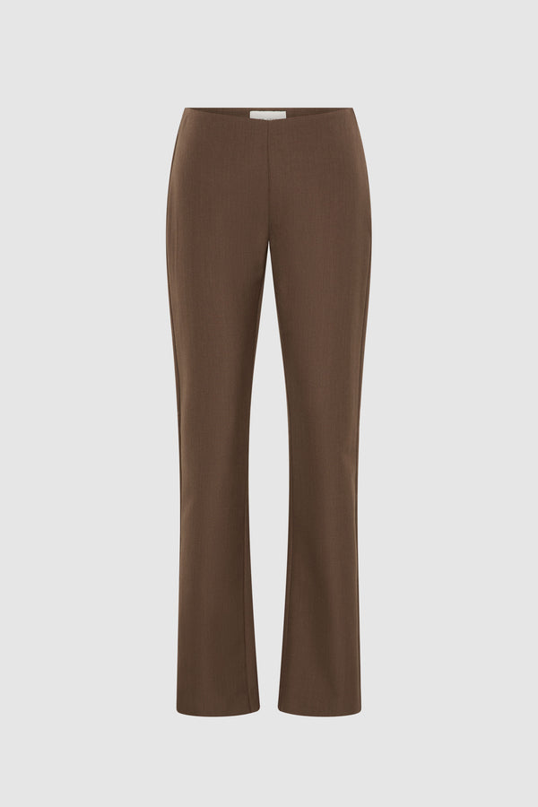 Silk Canvas 90s Minimal Pants - Mud