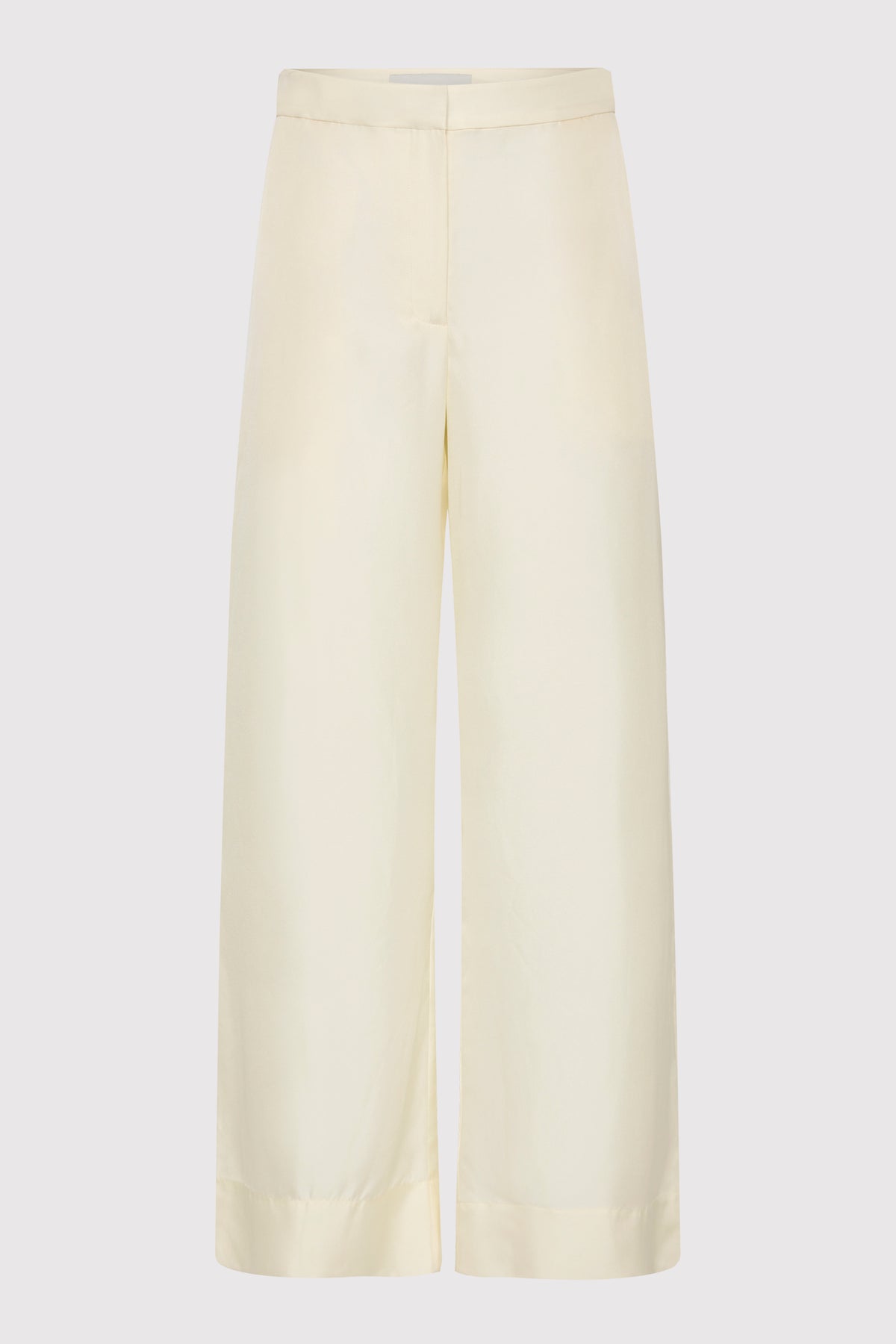 Silk Twill Pants - Milk