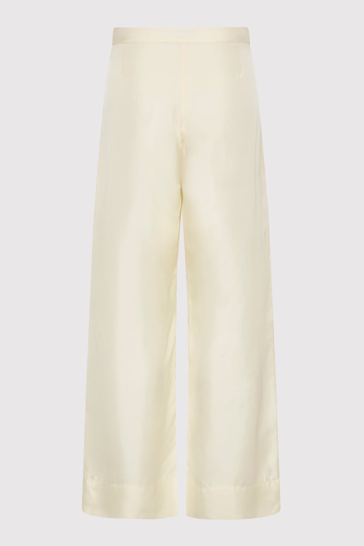 Silk Twill Pants - Milk