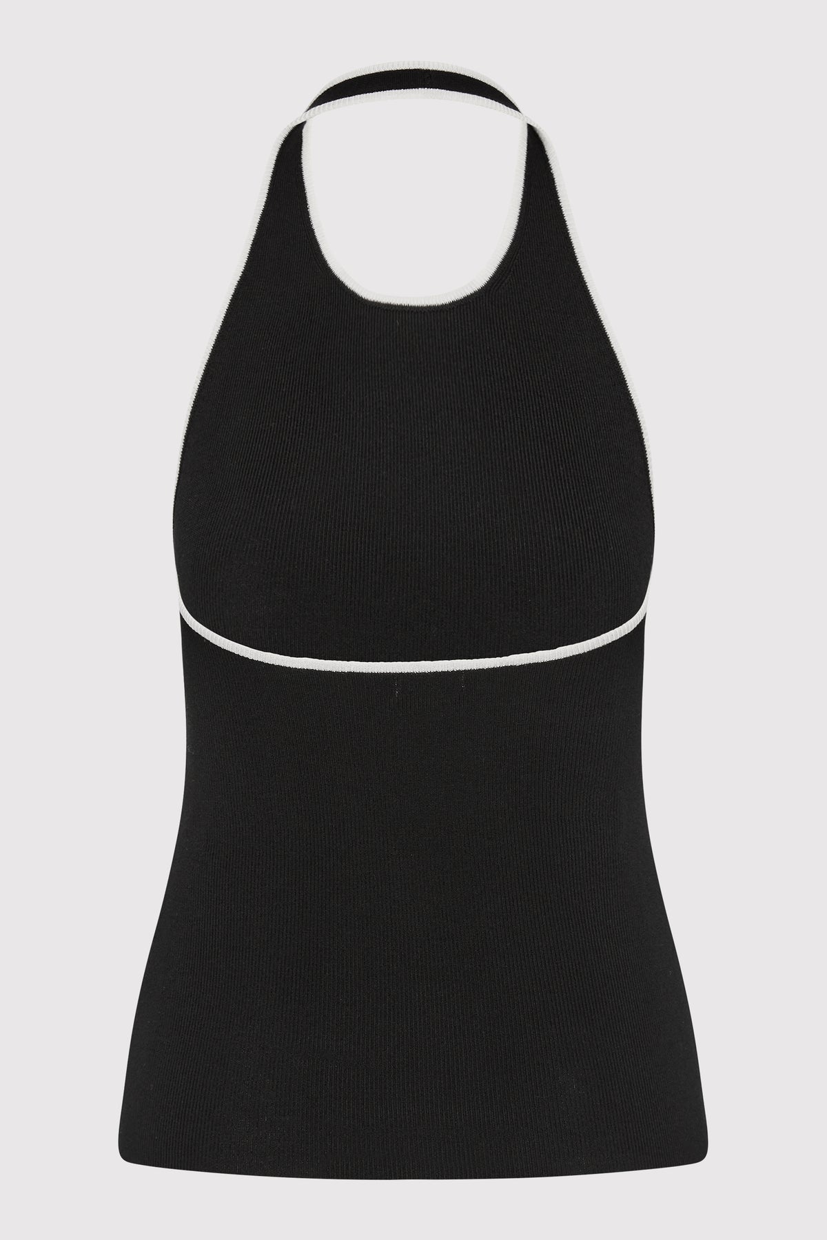 Fine Line Halter Top - Black