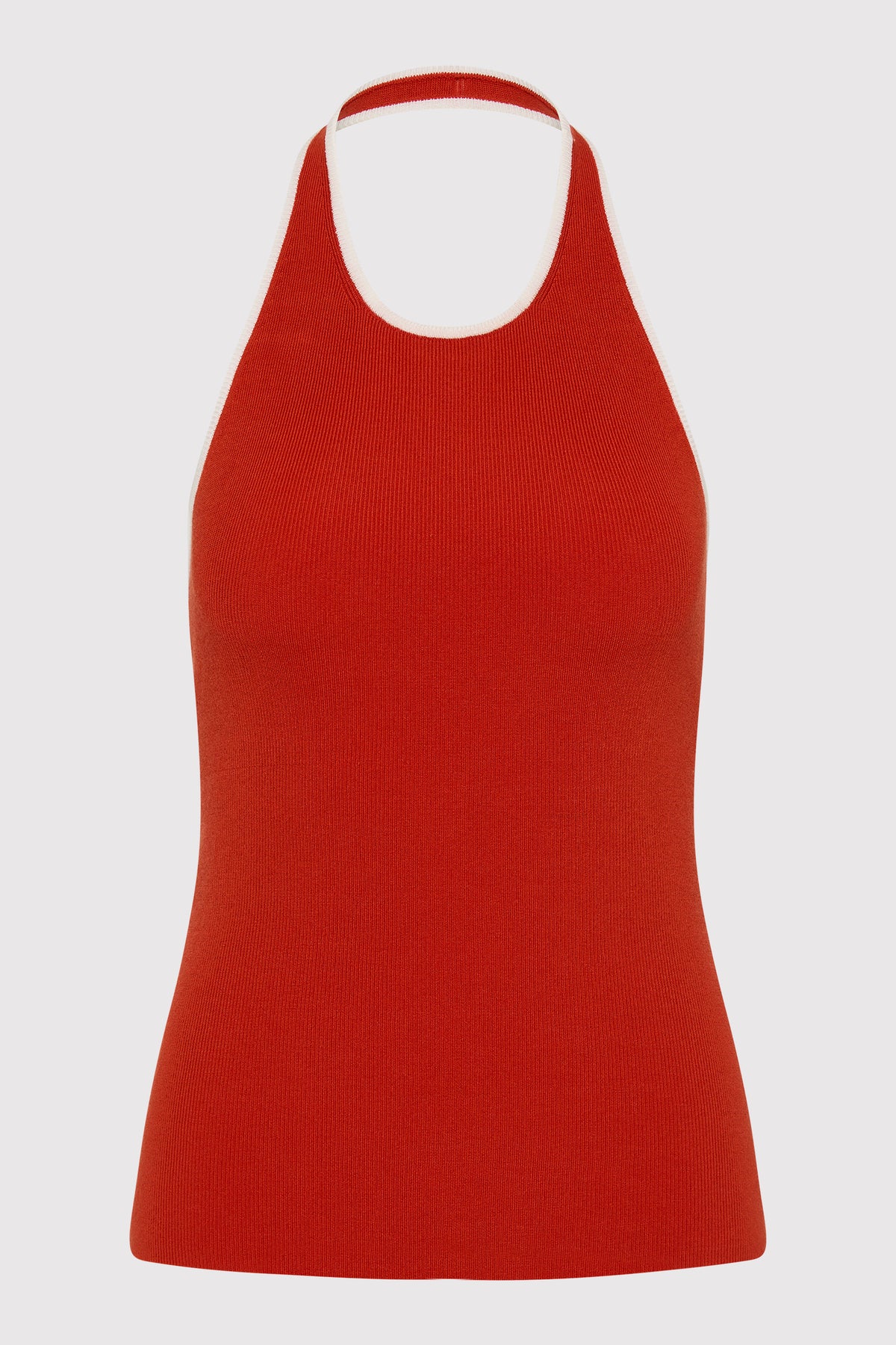 Fine Line Halter Top - Red