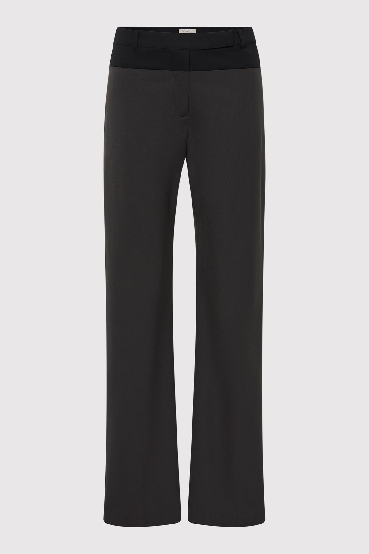 90s Splice Panelled Pants - Black Olive / Black
