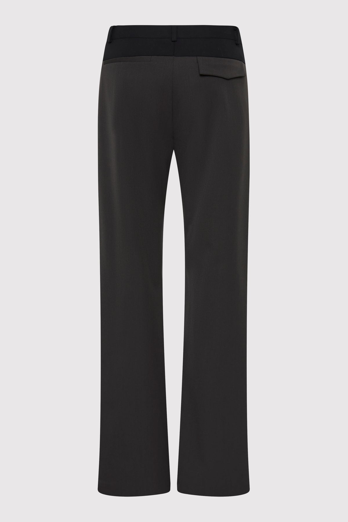 90s Splice Panelled Pants - Black Olive / Black