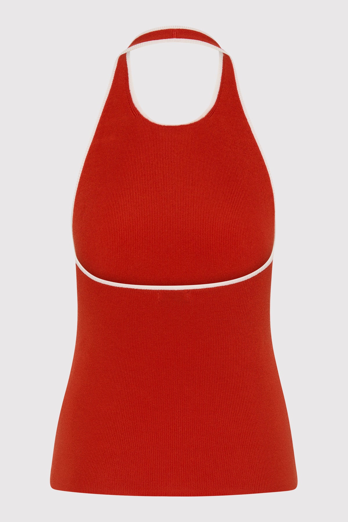 Fine Line Halter Top - Red