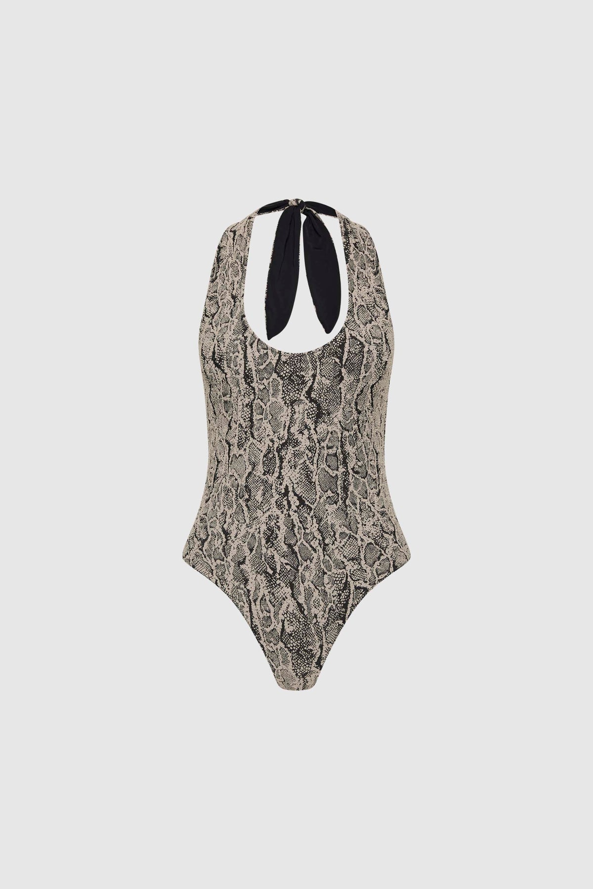 90s Halter One Piece - Python - Ghost