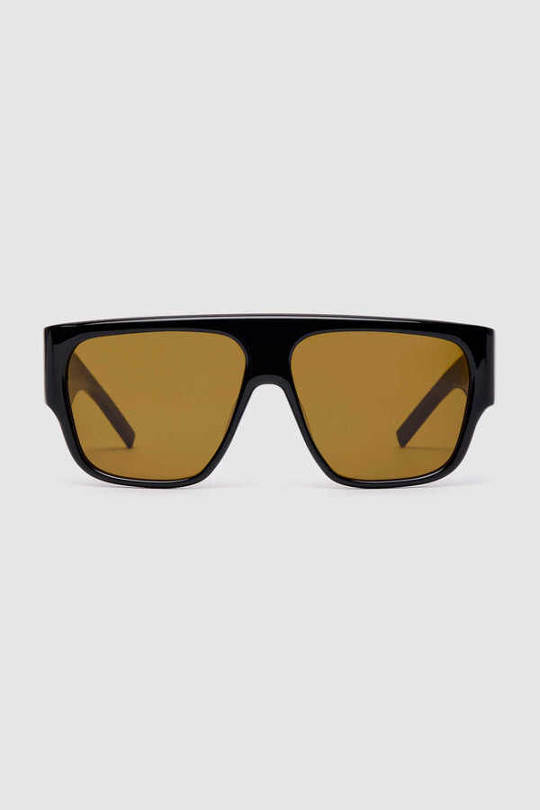 Linea Oversized Sunglasses - Black/Brown