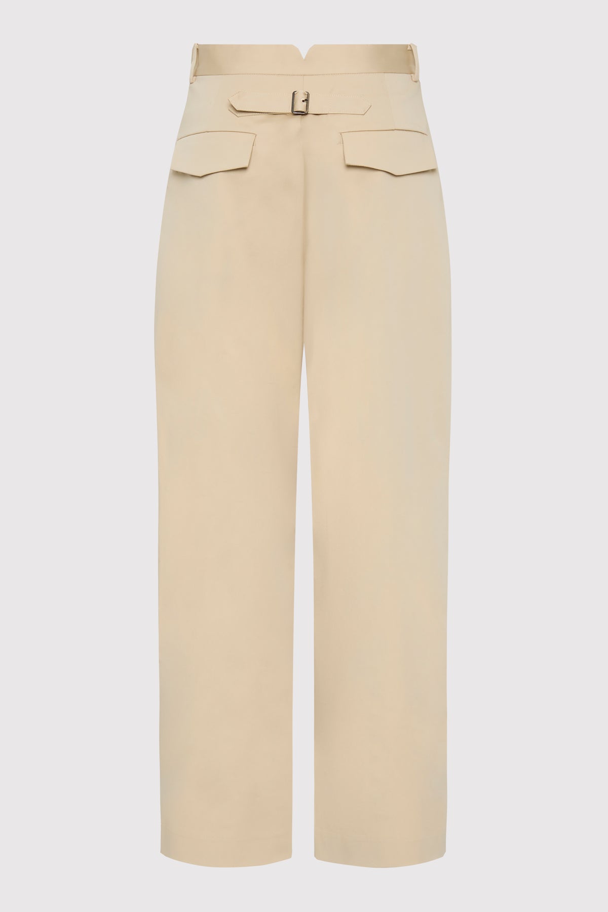 Cotton Barrel Leg Pants - Champagne