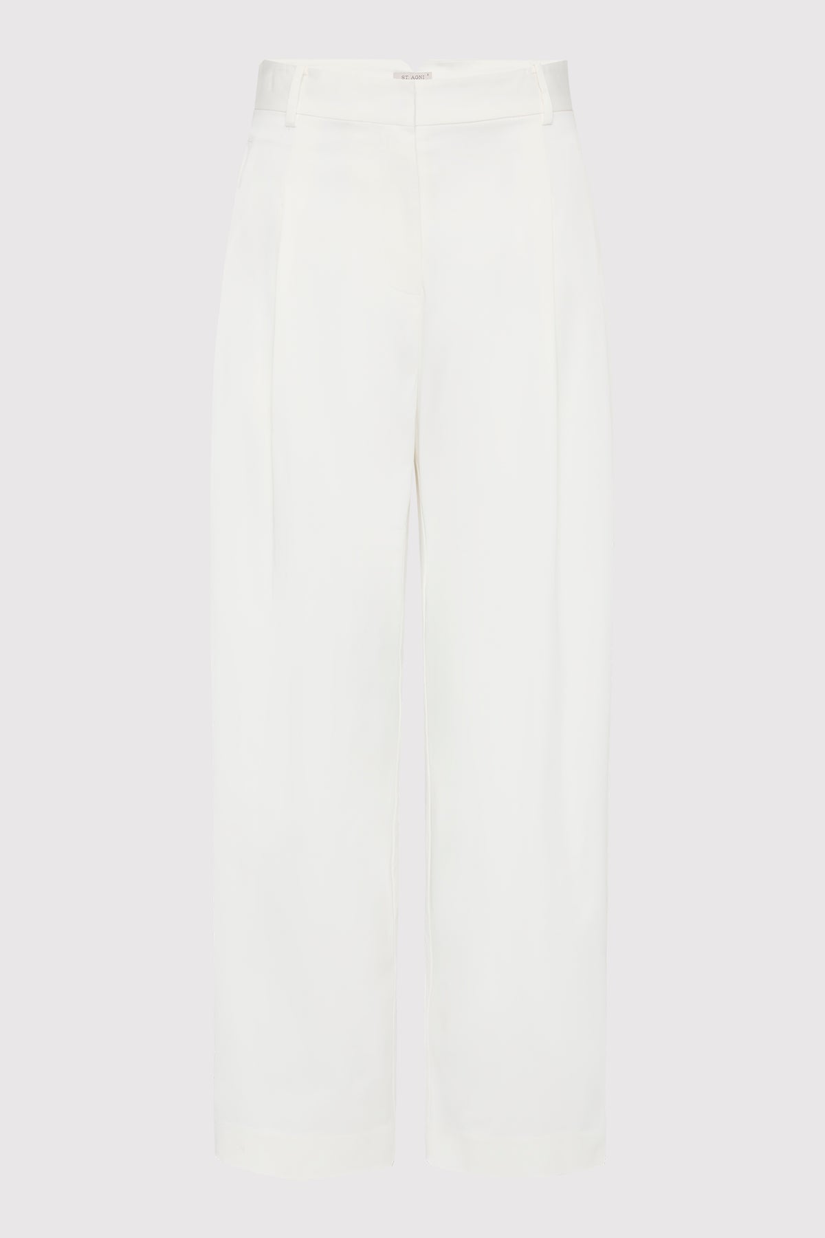 Cotton Barrel Leg Pants - Milk