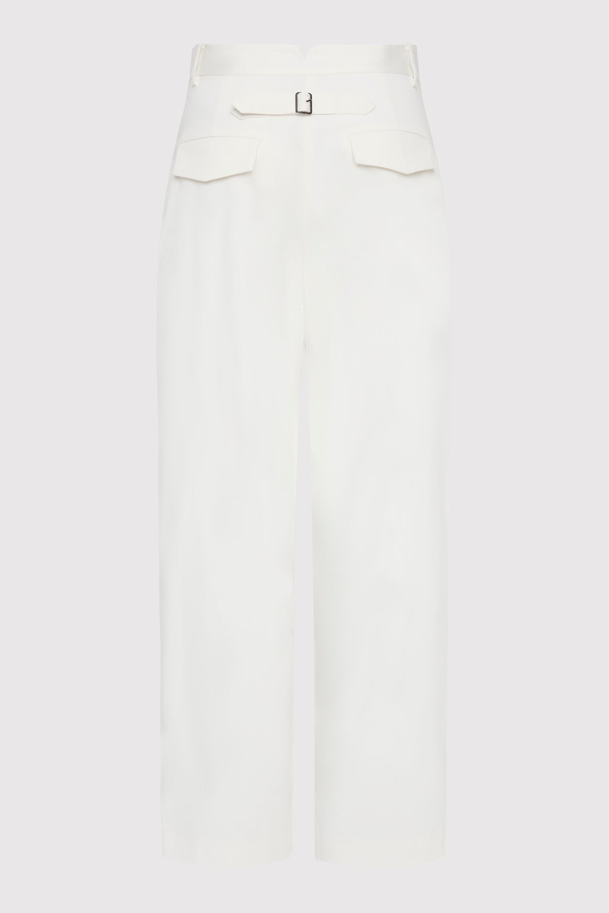 Cotton Barrel Leg Pants - Milk