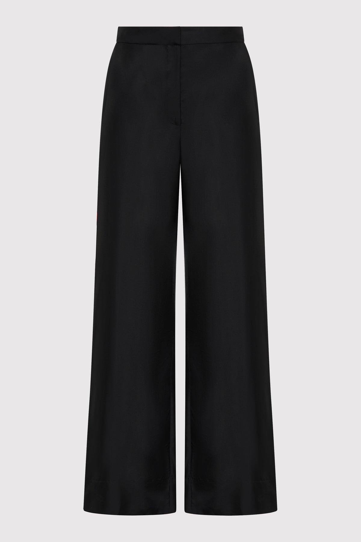 Silk Twill Pants - Black