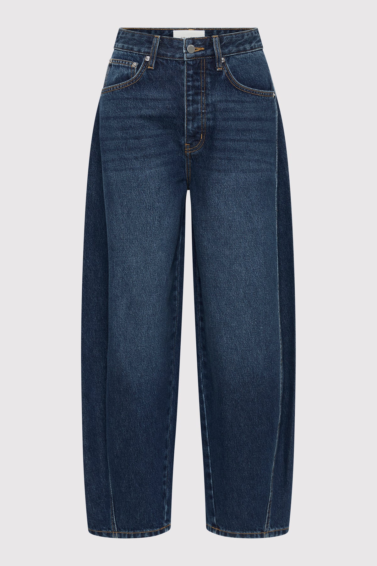 Mid Rise Balloon Jeans - Dark Indigo