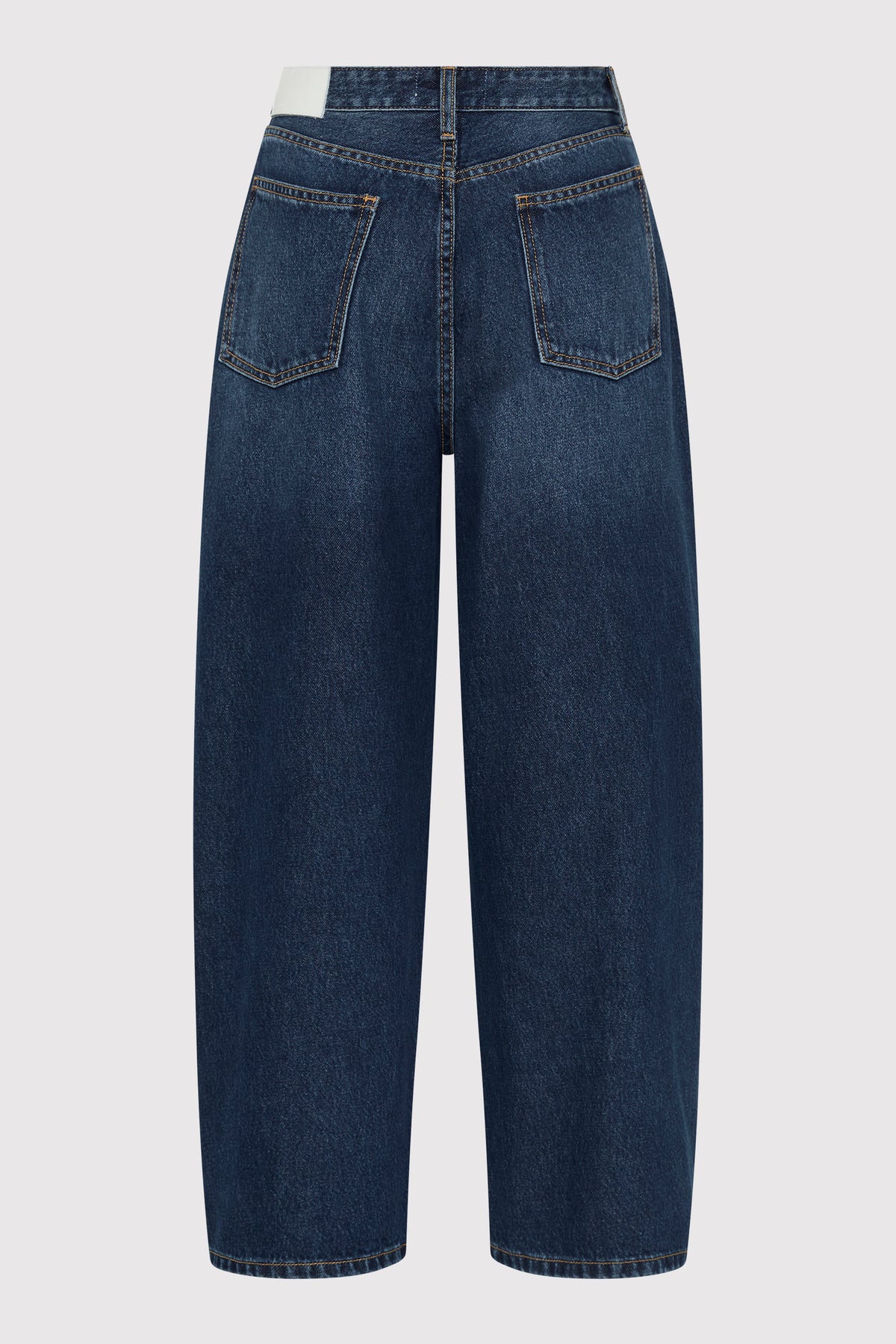 Mid Rise Balloon Jeans - Dark Indigo