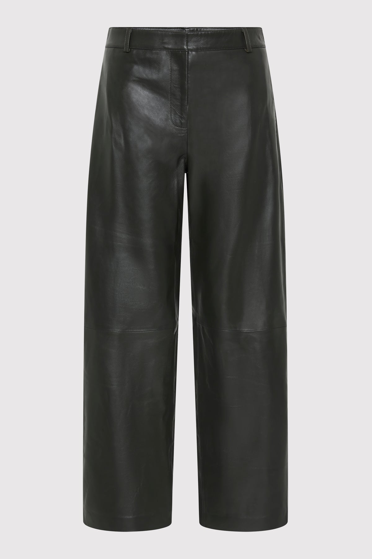 Leather Balloon Pants - Khaki