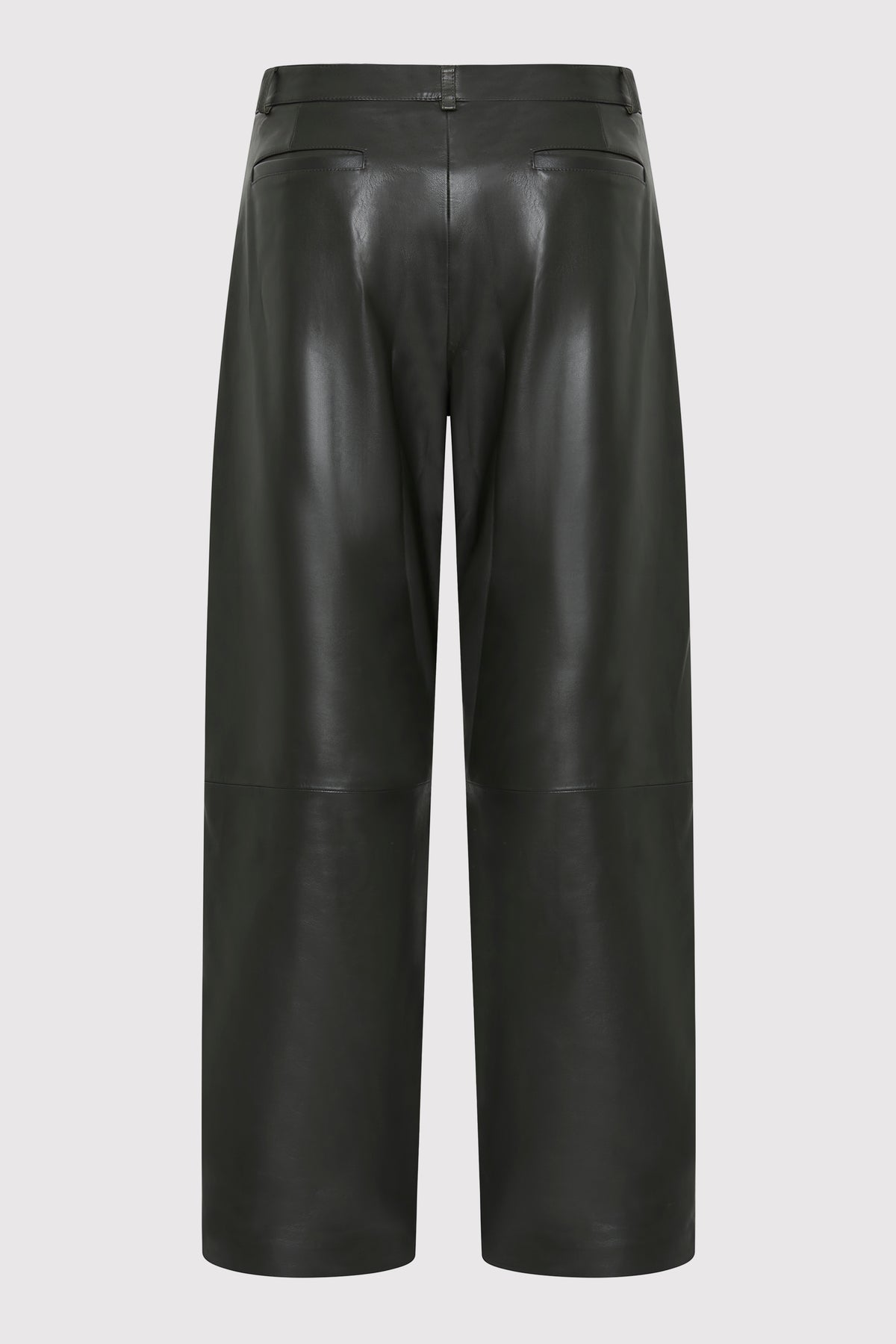 Leather Balloon Pants - Khaki