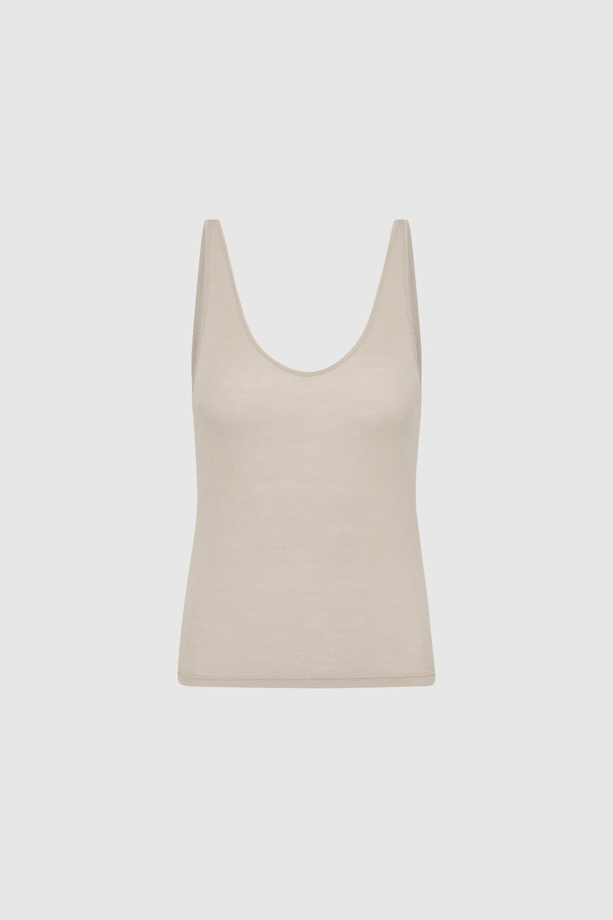 Baby Wool Scoop Cami - Soft Ash