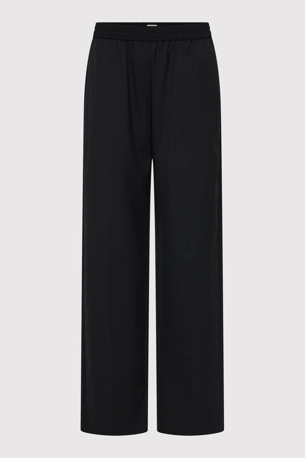 Tailored Active Pants - Black Pinstripe