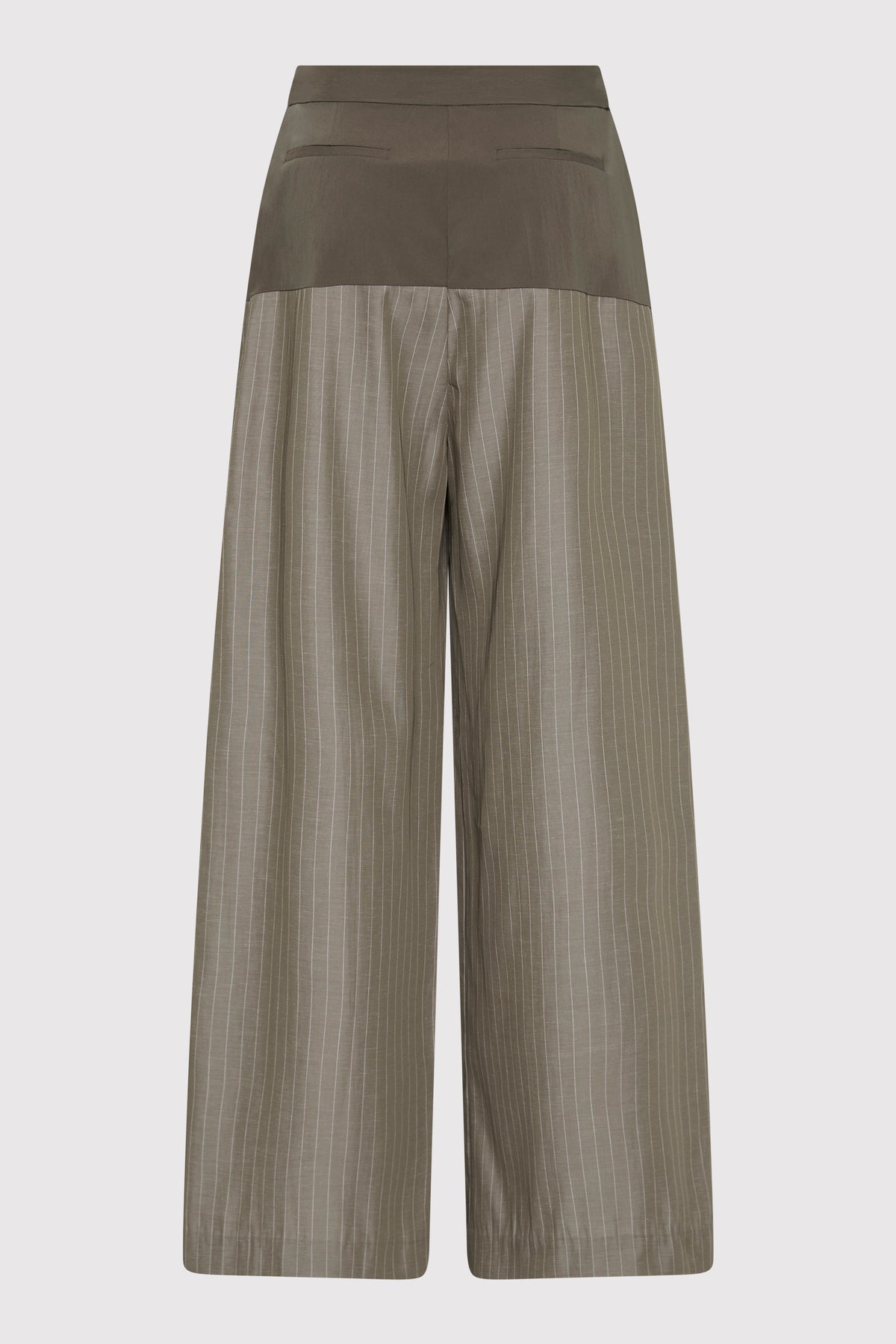 Relaxed Splice Pants - Khaki Pinstripe