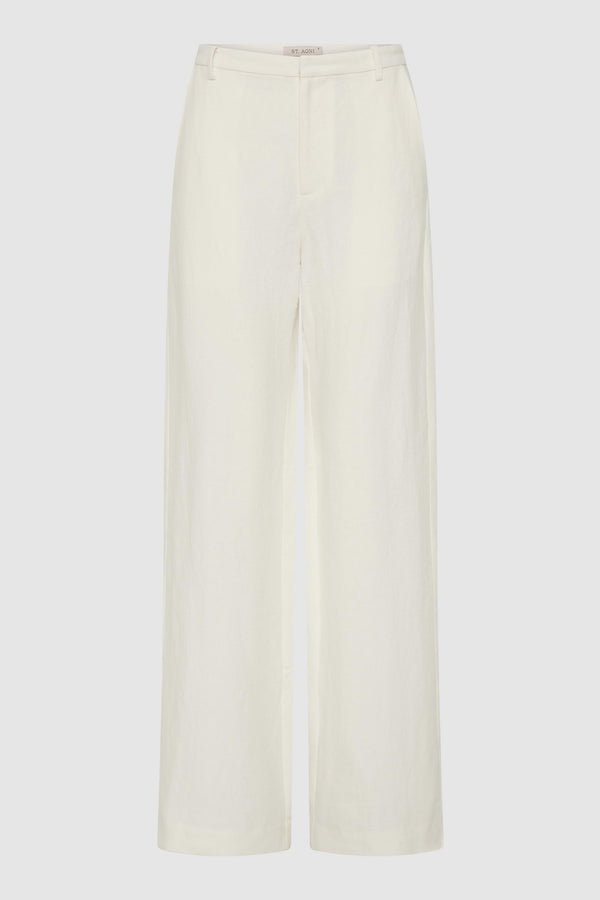 Fine Band Carter Trouser - Off White