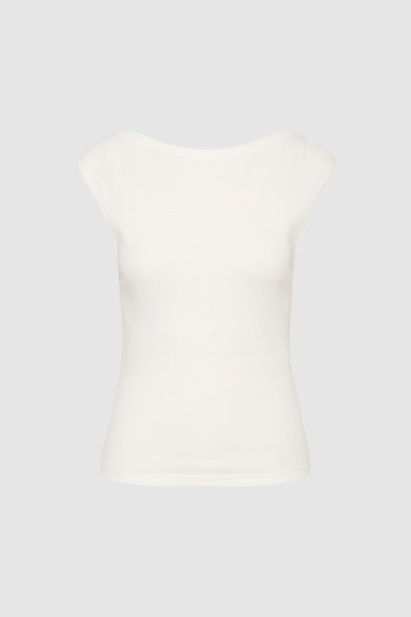 Organic Cotton Ballerina Top - White