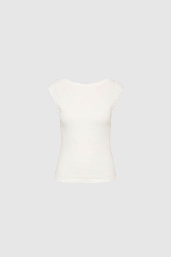 Organic Cotton Ballerina Top - White